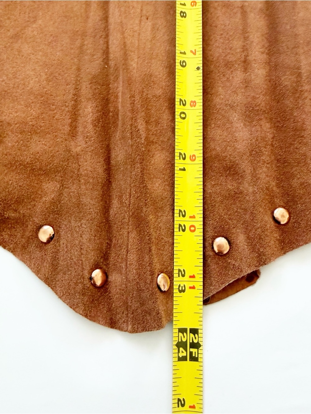 Vtg Y2K Wilson’s Brown Suede Western Jacket Lace Up Skirt Floral Lining Set L/8 - Picture 8 of 16